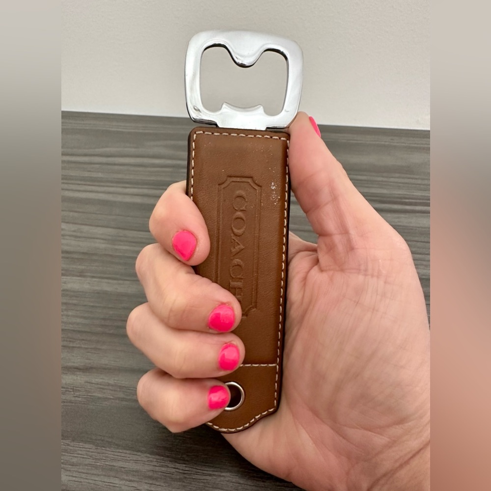 Coach Leather Bottle Opener